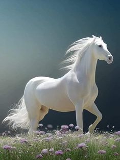 a white horse