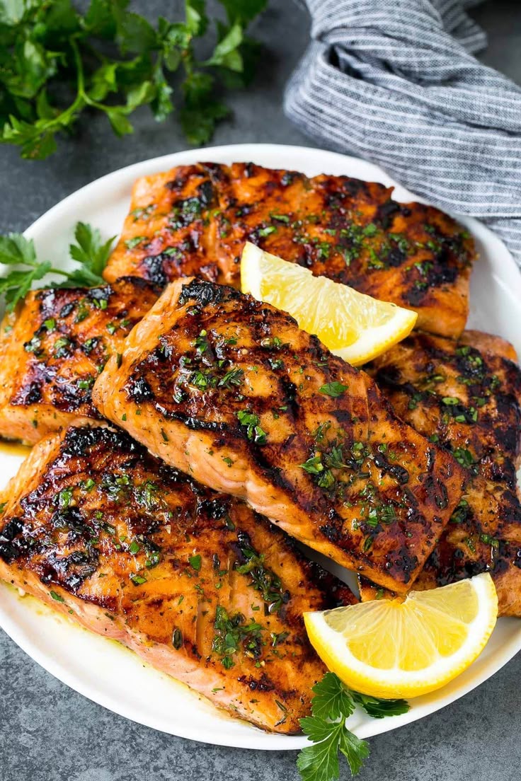grilled salmon